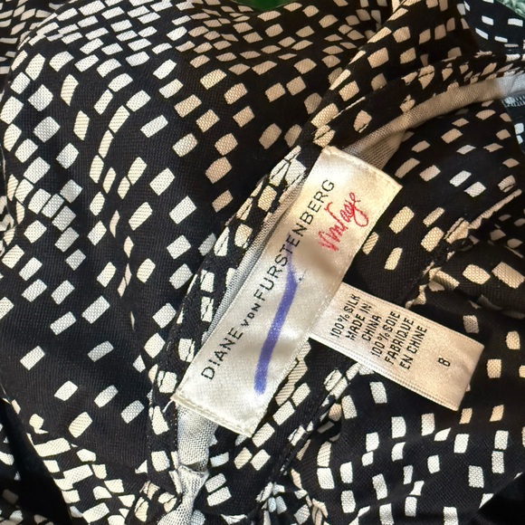 Diane Von furstenberg DVF tarelle silk dress. Black and white. Size 8 - Picture 7 of 7
